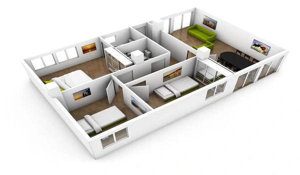 Featured Image of Sattva City 3 BHK Apartment Floor Plan