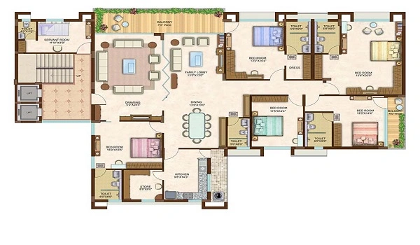  Featured Image of Sattva Splendor 2 BHK Floor Plan